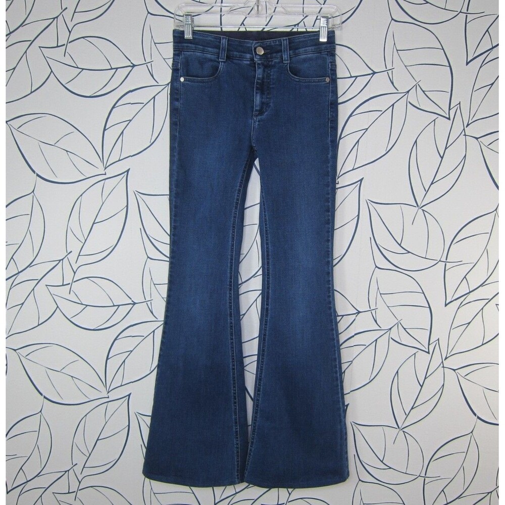Stella McCartney Women's Blue Flare Bell Bottom Jeans Size 25